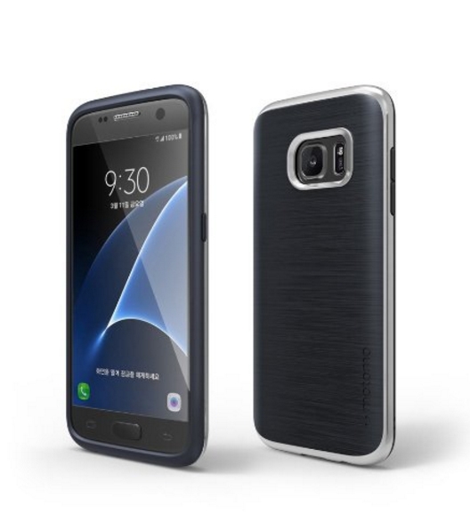 Galaxy S7 Case motomo Slim Case for Galaxy S7 royal indigo chrome silver